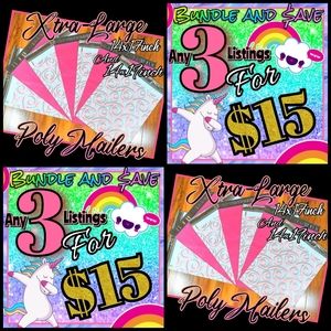 Poly Mailers XL 14x17" and 14x19" mix